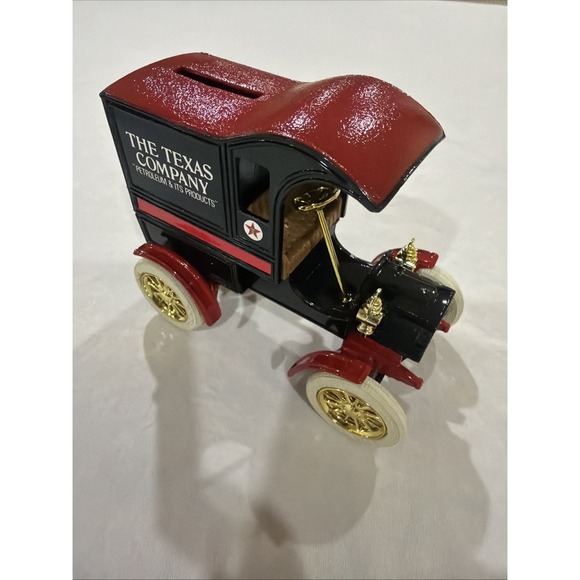 Texaco Other - ERTL-COLLECTOR-SERIES-1905-TEXACO-FORD-DELIVERY-CAR-BANK-Nostalgic-Antique-Style